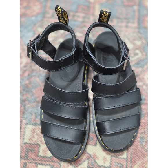 Dr. Martens Blaire Sandals Women’s 8 Platform Gladiator Leather Strappy Chunky - Picture 2 of 9